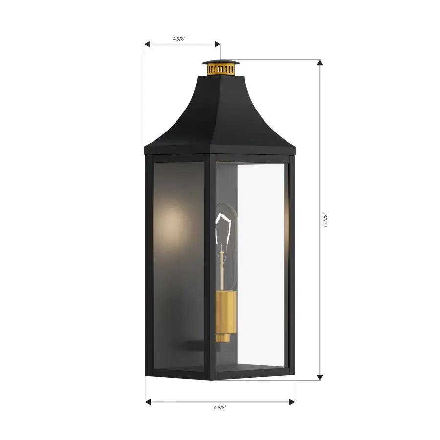 Hurstborne 15.75" Outdoor Wall Lantern - Image 4