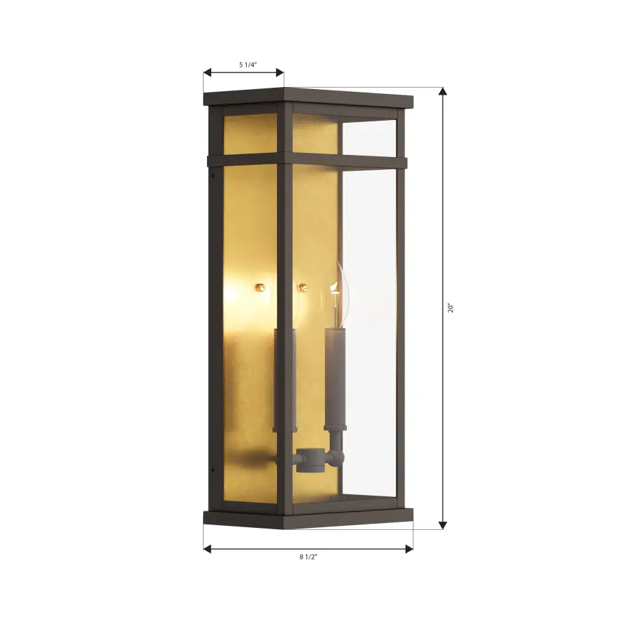 Briarlane 20" High 2-Light Outdoor Wall Sconce - Image 3
