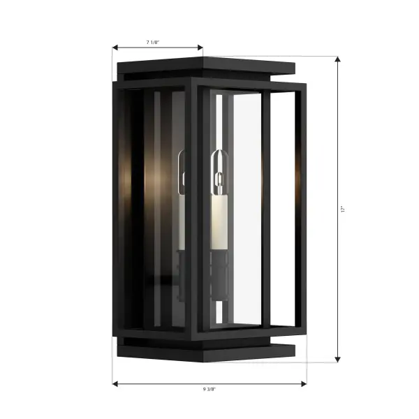 Stratford 17" High 2-Light Outdoor Wall Sconce - Image 3