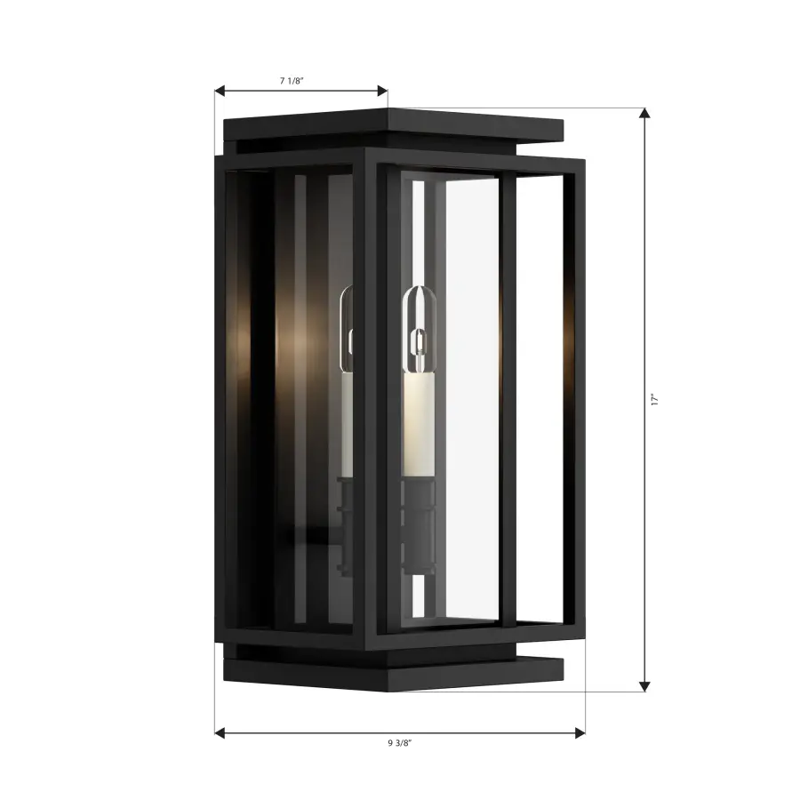 Stratford 17" High 2-Light Outdoor Wall Sconce - Image 3