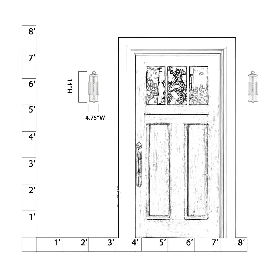 Cara 14" Outdoor Wall Sconce - Image 2