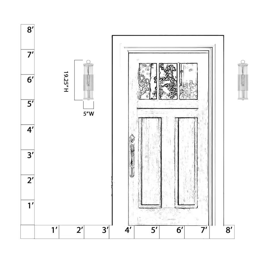 Cara 19.25" Outdoor Wall Sconce - Image 2