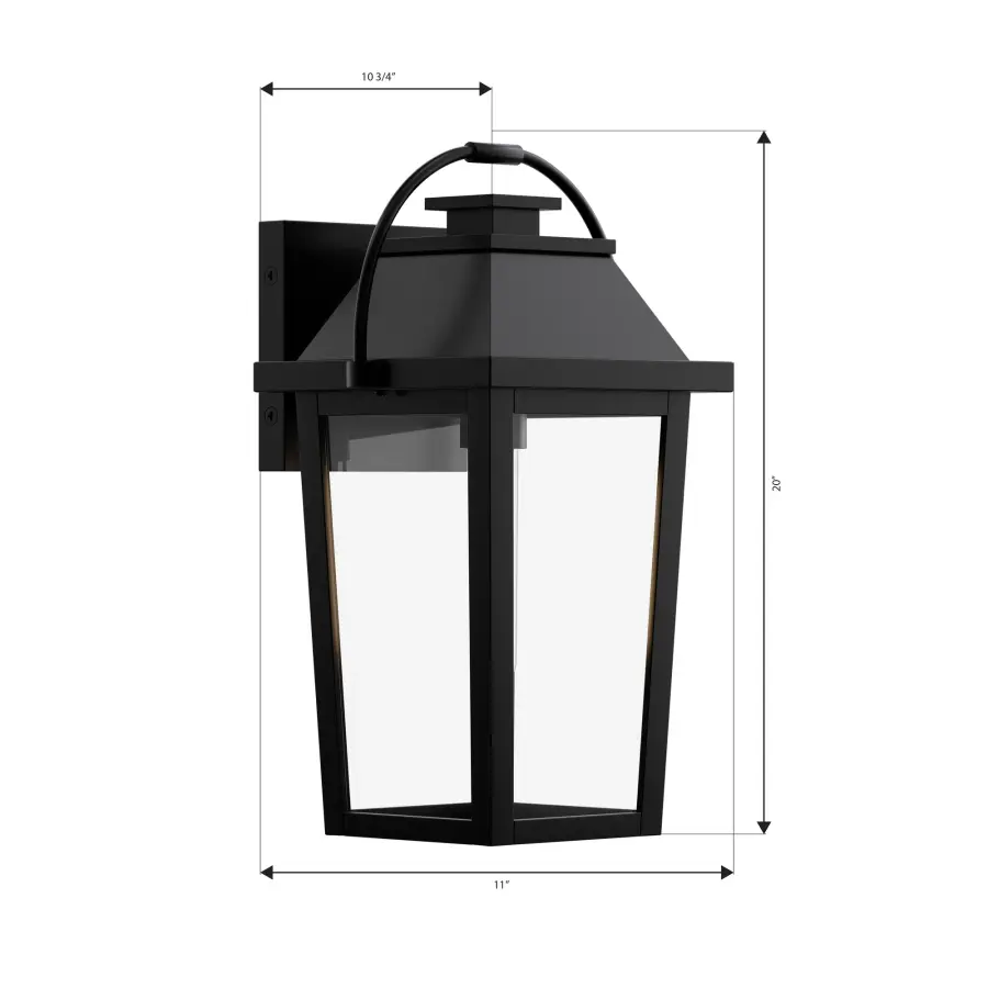 Branwyn 20" Outdoor Wall Lantern - Image 2