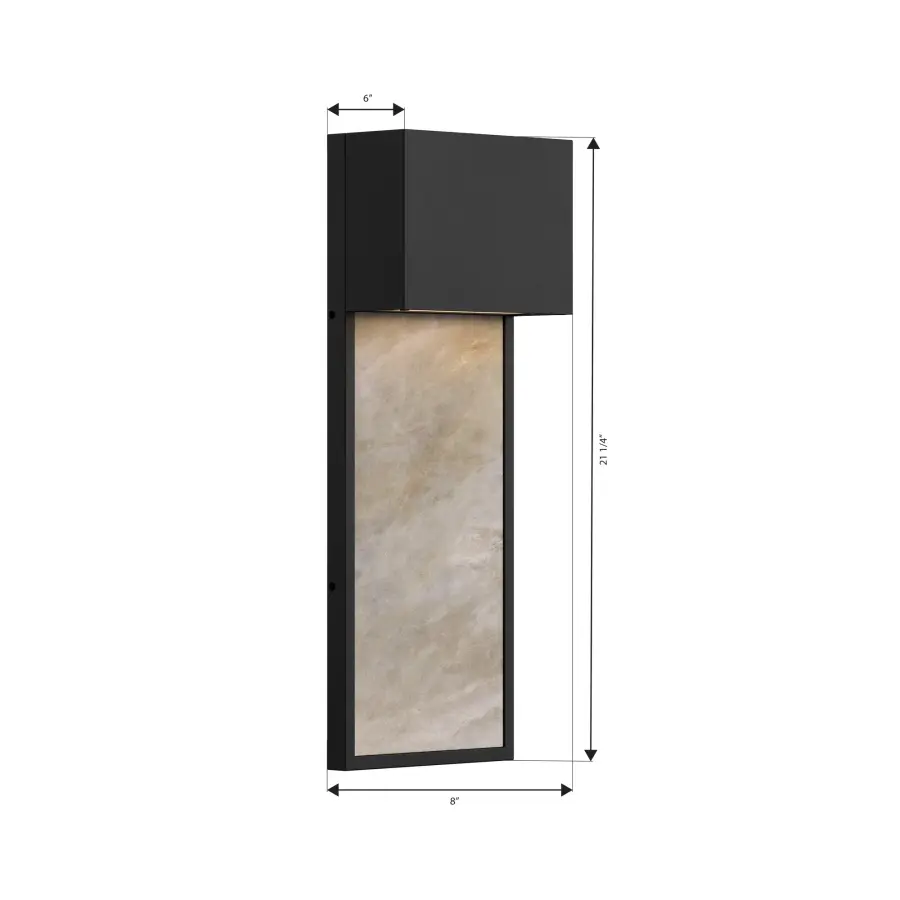 Norrin 21.25" LED Outdoor Wall Sconce - Image 2