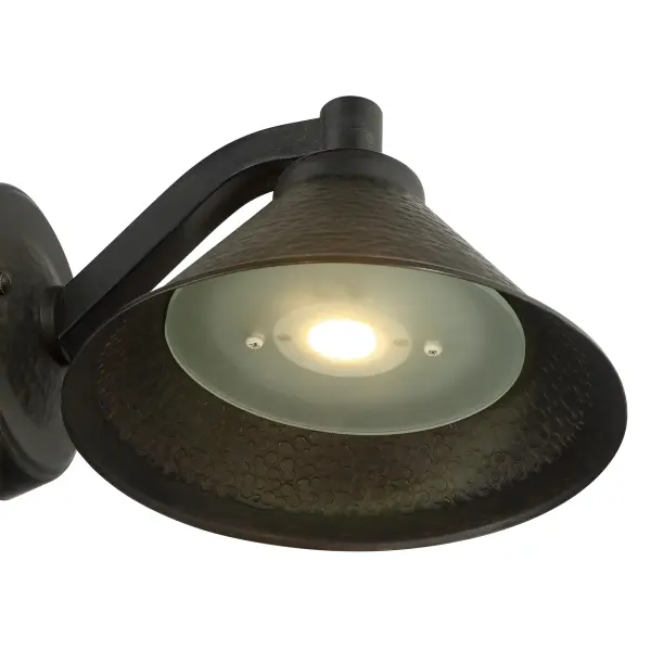 1 Light LED Wall Mount in Aspen Bronze™ Finish with Metal Shade - alternate view