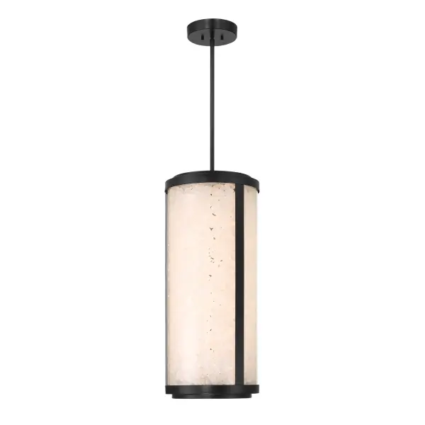 The Salt Creek LED Outdoor Pendant combines contemporary styling with organic texture through its acrylic quartz rock shade. High-output LED with exceptional 95 CRI delivers brilliant, natural light for outdoor spaces.