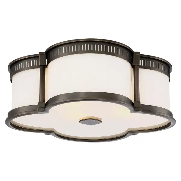 Harvard Court Bronze LED Flush Mount - 16.25"