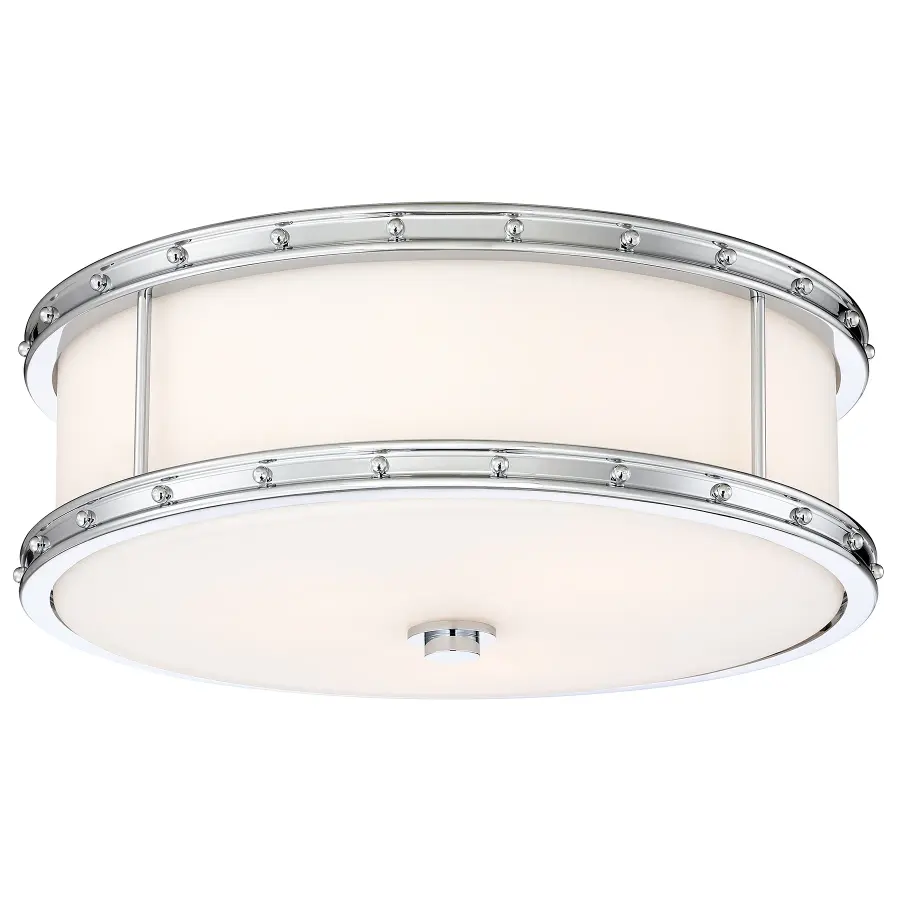 15.5" LED Decorative Flush Mount in Chrome