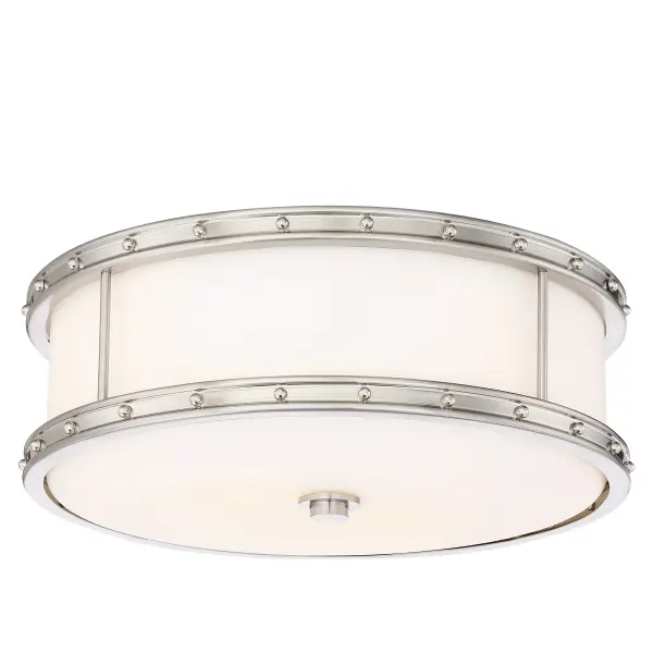 15.5" LED Decorative Flush Mount in Brushed Nickel