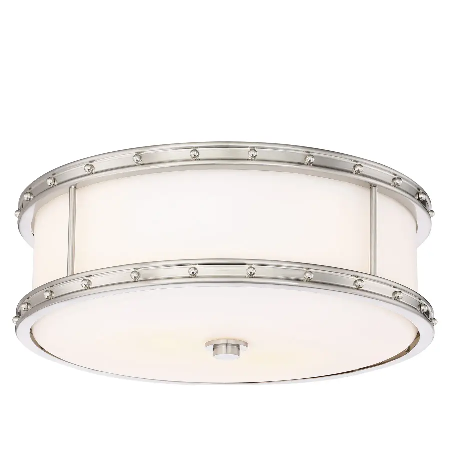 15.5" LED Decorative Flush Mount in Brushed Nickel