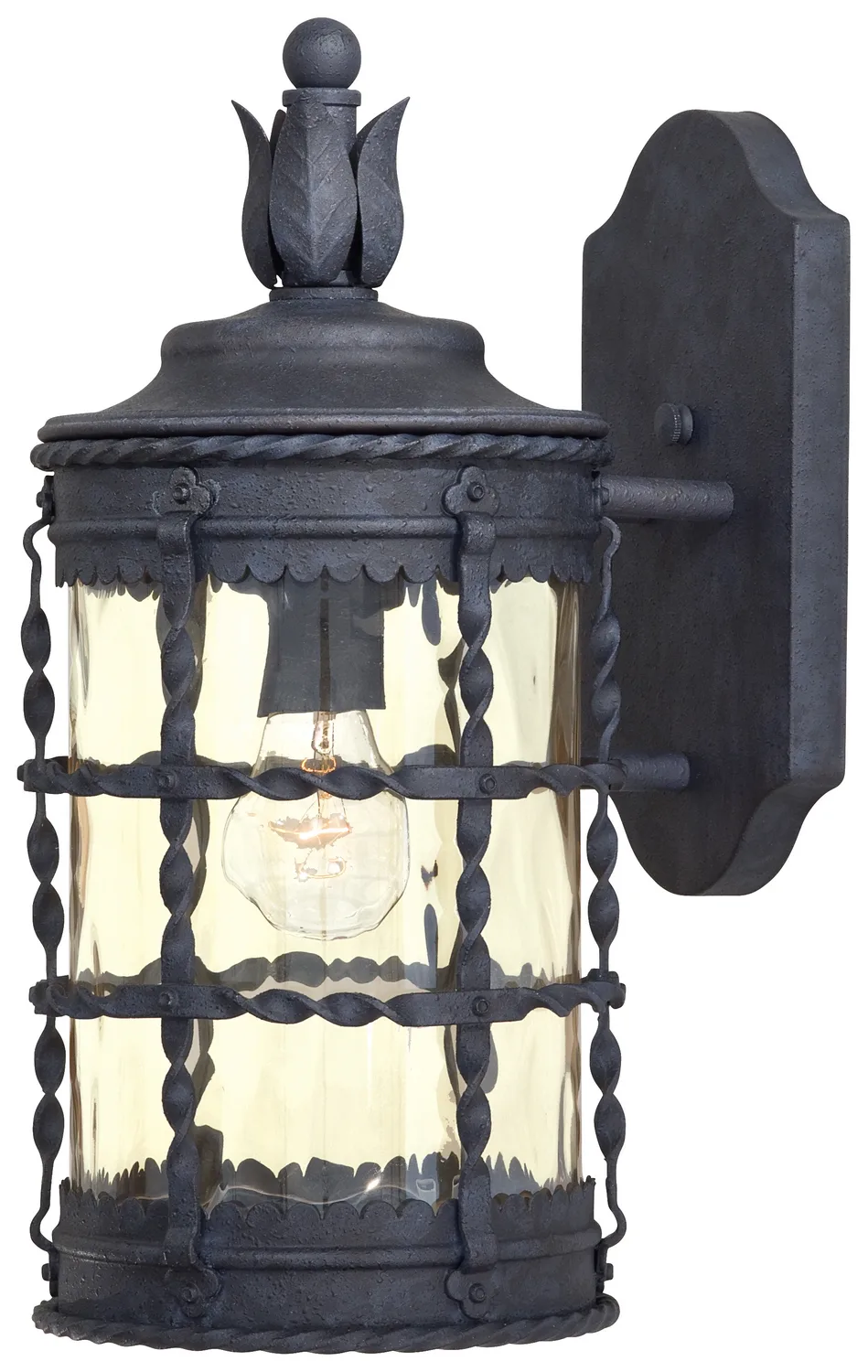 Mallorca One Light Wall Mount in Spanish Iron
