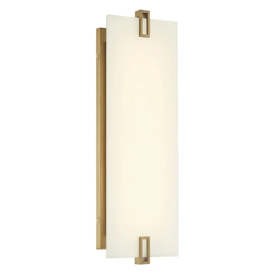 Aizen 19" LED Wall Sconce in Soft Brass - Image 1