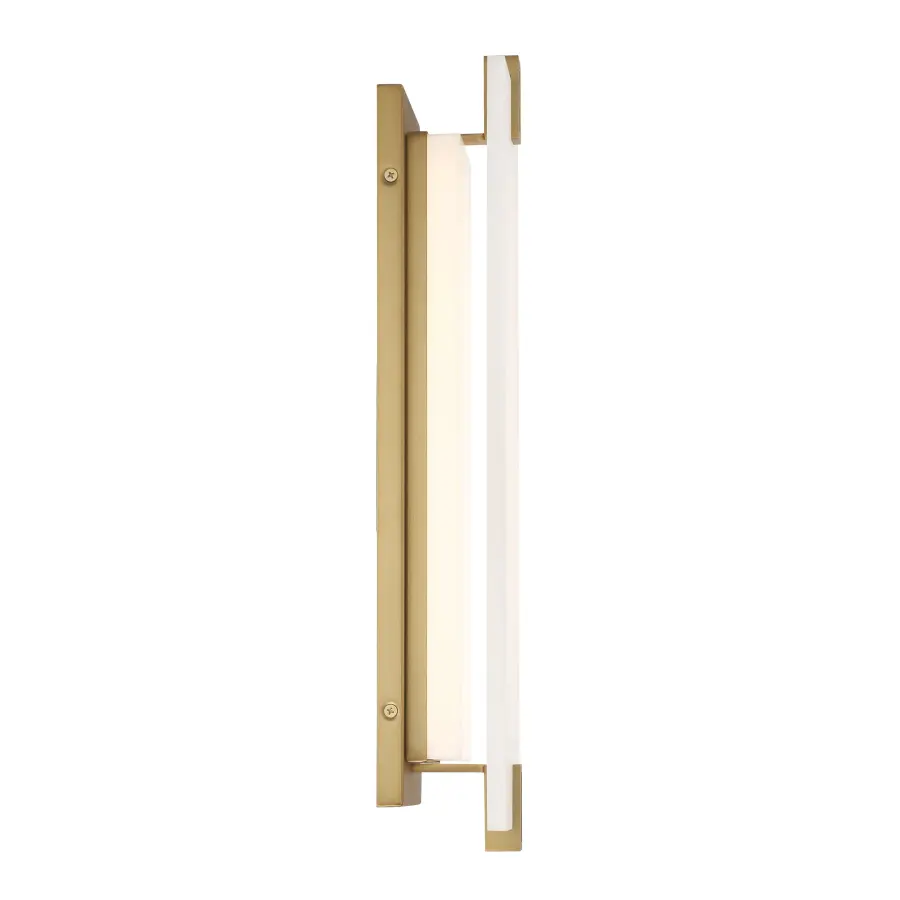 Aizen 19" LED Wall Sconce in Soft Brass - Image 3