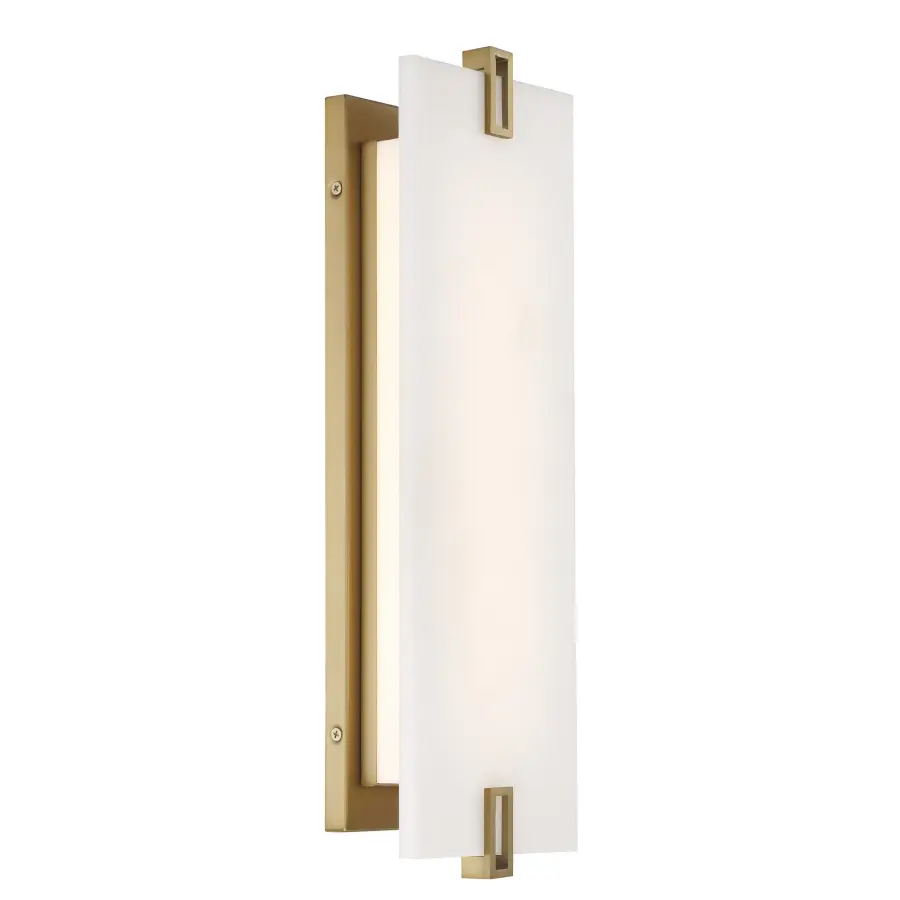 Aizen 19" LED Wall Sconce in Soft Brass - Image 4