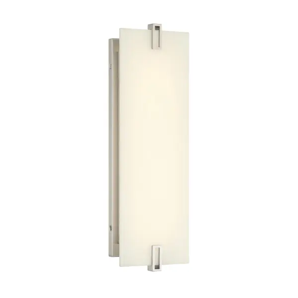 Aizen 19" LED Wall Sconce in Brushed Nickel - Image 1