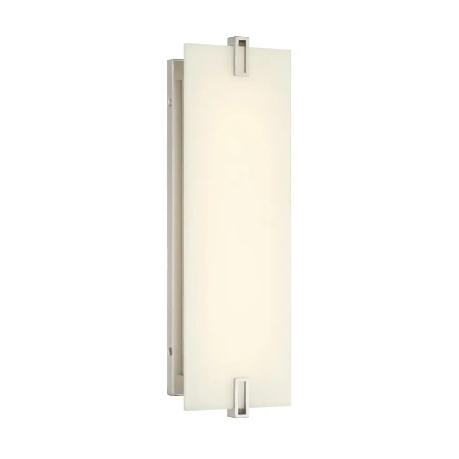 Aizen 19" LED Wall Sconce in Brushed Nickel - Image 1