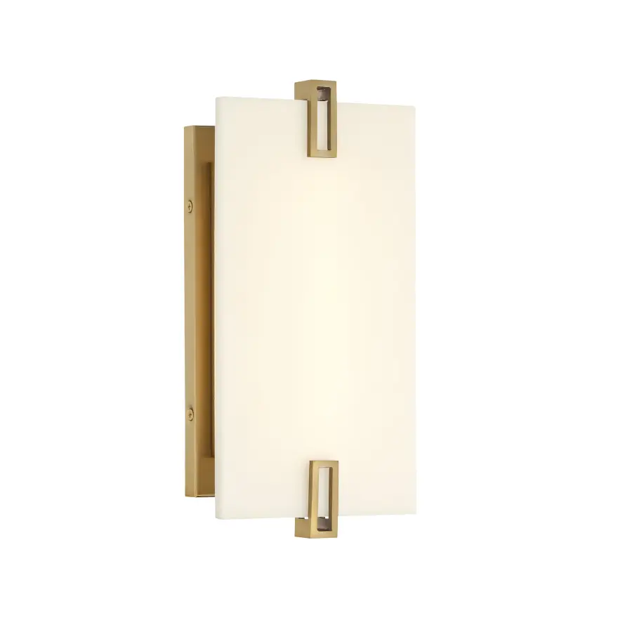 Aizen 12" LED Wall Sconce in Soft Brass - Image 1