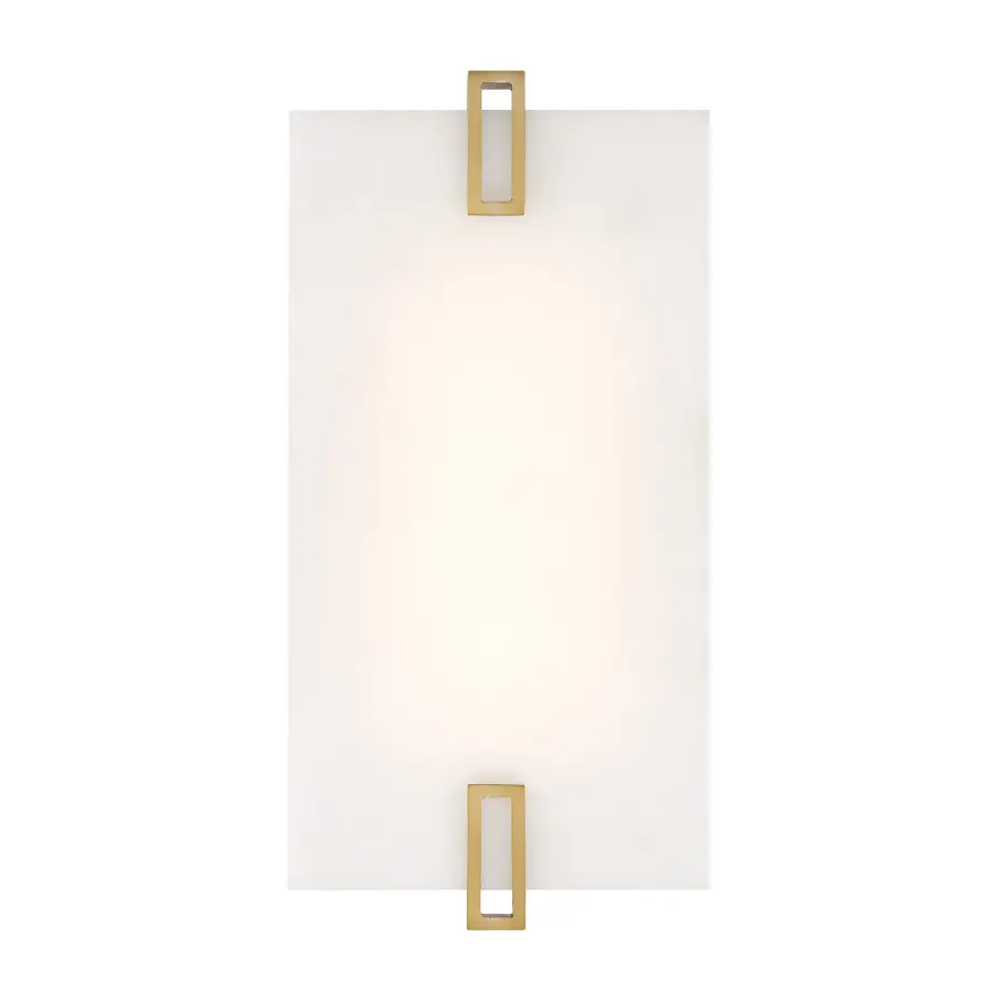 Aizen 12" LED Wall Sconce in Soft Brass - Image 2