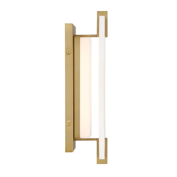 Aizen 12" LED Wall Sconce in Soft Brass - Image 3