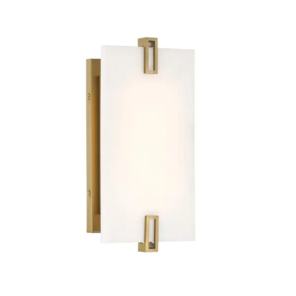 Aizen 12" LED Wall Sconce in Soft Brass - Image 5