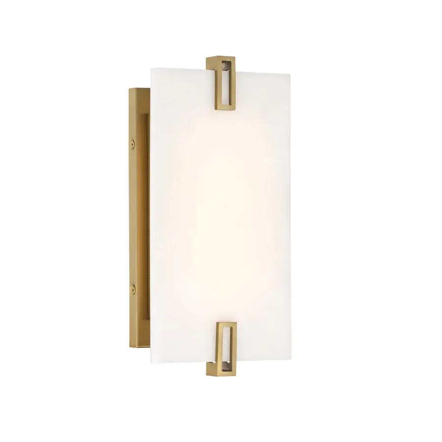 Aizen 12" LED Wall Sconce in Soft Brass - Image 5