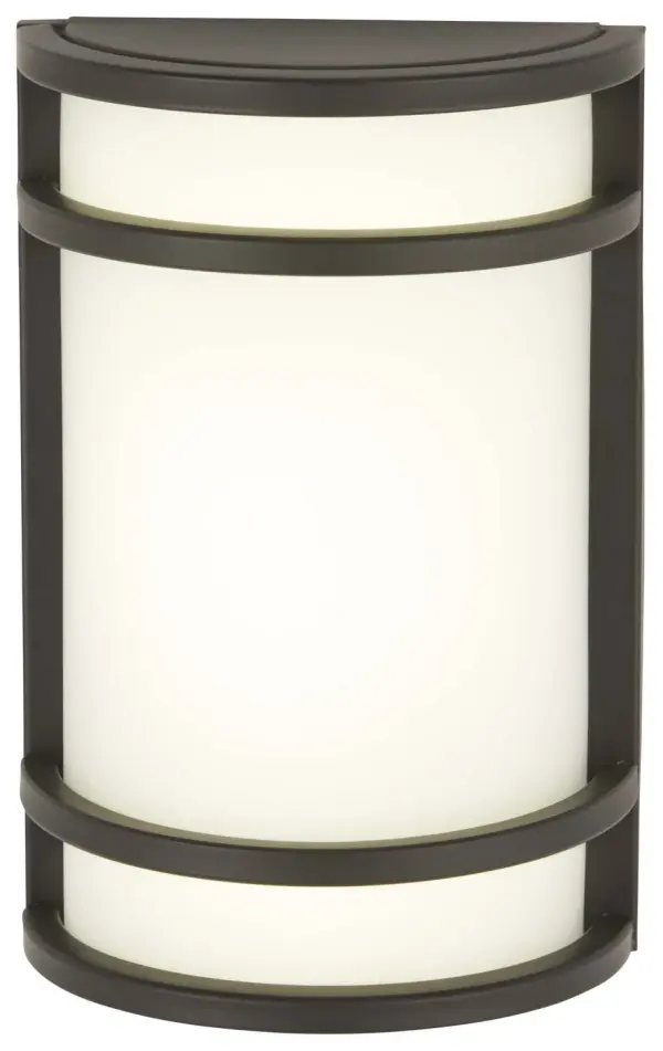 AC LED Wall Sconce in Oil Rubbed Bronze Finish with Etched Opal Glass