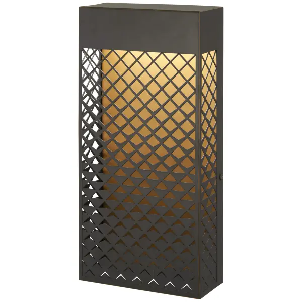 The Guild LED Pocket Lantern combines old-world charm with modern LED efficiency. Its oil rubbed bronze finish with matte gold highlights creates visual warmth, while the compact 14-inch design fits beautifully in smaller outdoor spaces.