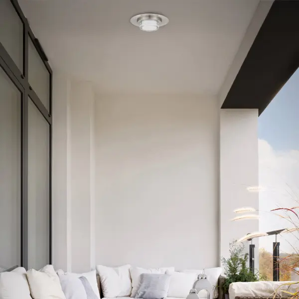 Plate 12" LED Flush Mount in Sand Black - Image 2