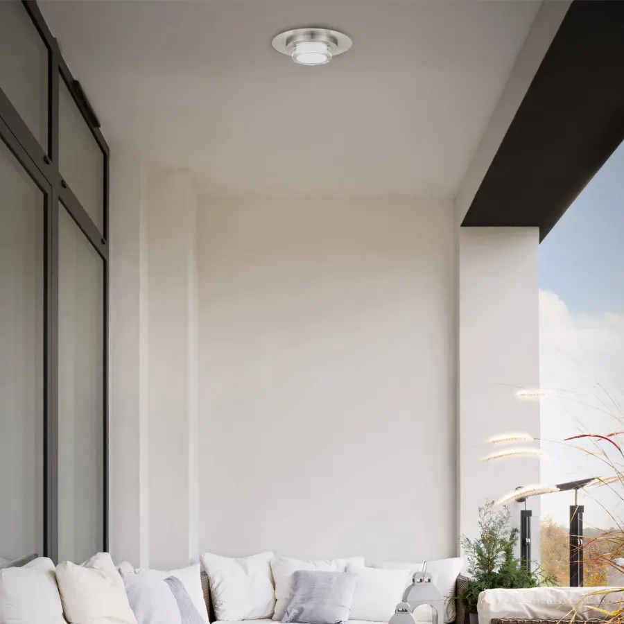 Plate 12" LED Flush Mount in Sand Black - Image 2