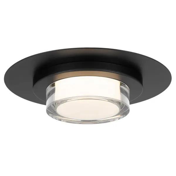Plate 12" LED Flush Mount in Sand Black - Image 13
