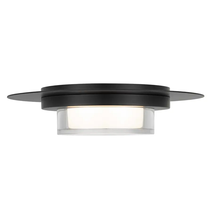 Plate 12" LED Flush Mount in Sand Black - Image 17