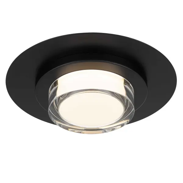 Plate 12" LED Flush Mount in Sand Black - Image 18
