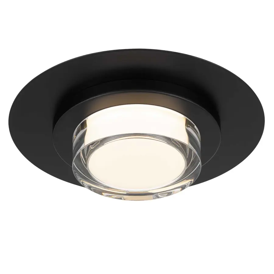 Plate 12" LED Flush Mount in Sand Black - Image 18