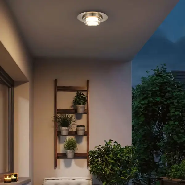 Plate 12" LED Flush Mount in Sand Black - Image 3