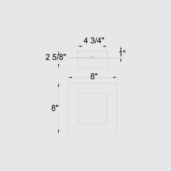 Foursquare 8" LED Flush Mount with 3-CCT Control - Image 19