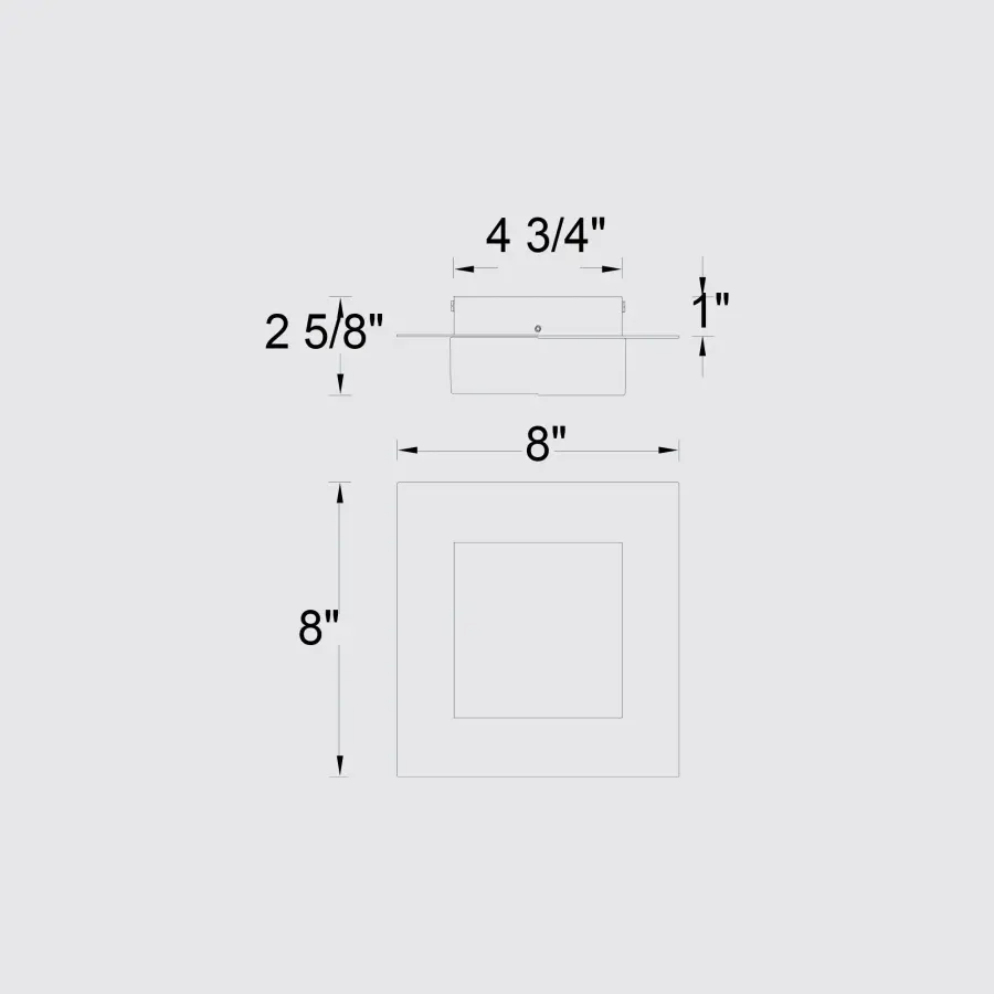 Foursquare 8" LED Flush Mount with 3-CCT Control - Image 19