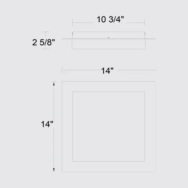 Foursquare 14" LED Flush Mount - Image 19