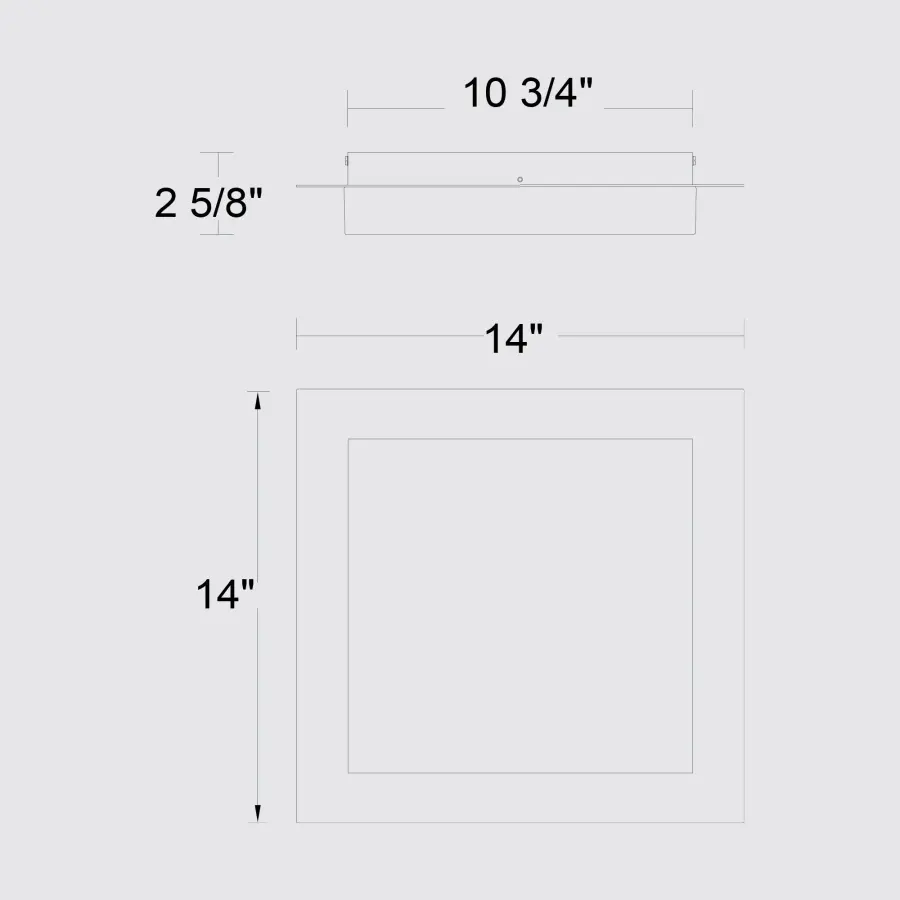Foursquare 14" LED Flush Mount - Image 19