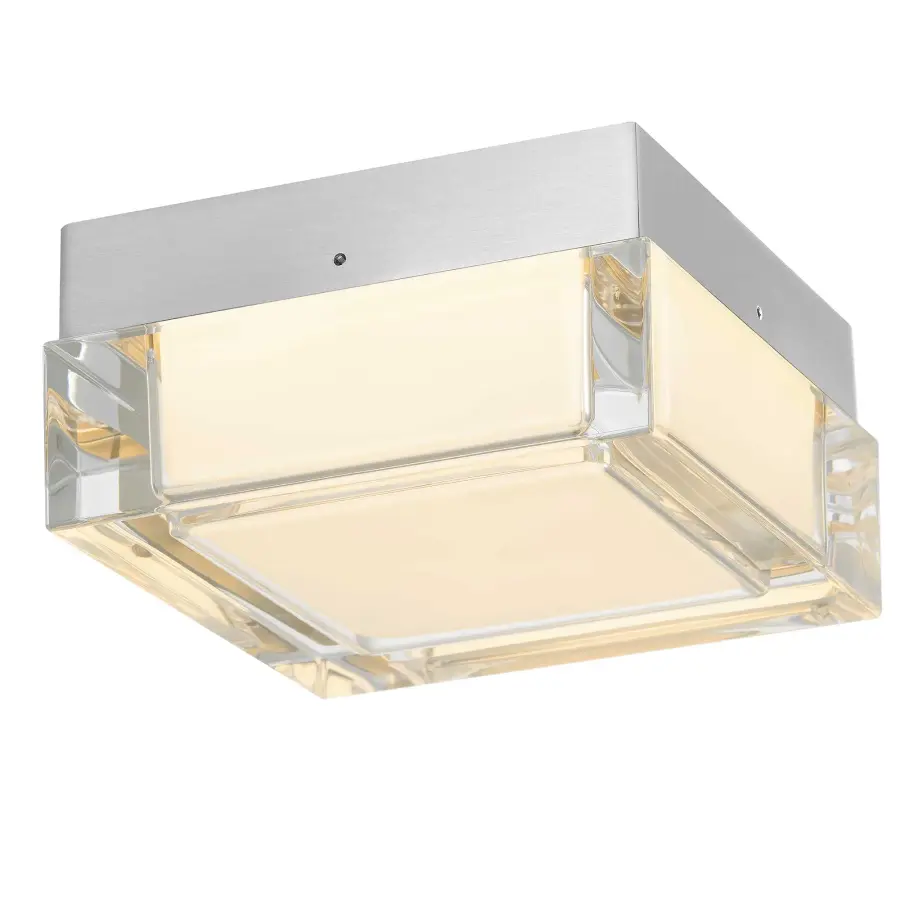 Box LED Flush Mount in Sand Black - Image 6