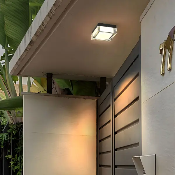 Box LED Flush Mount in Sand Black - Image 8