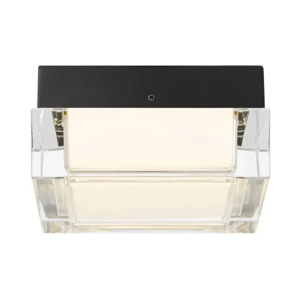 Box LED Flush Mount in Sand Black - Image 9