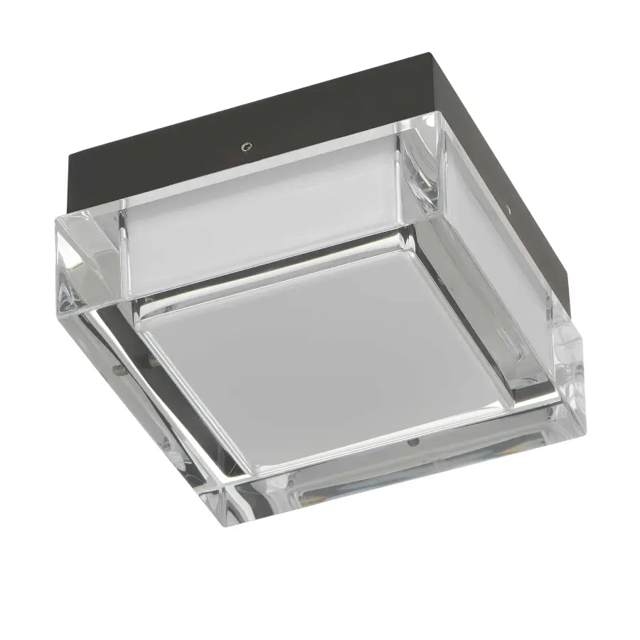Box LED Flush Mount in Sand Black - Image 10