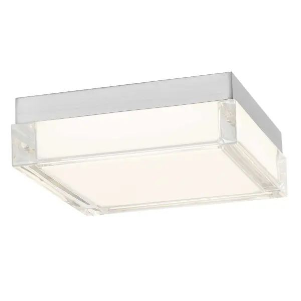Box LED Flush Mount in Sand Black - Image 1