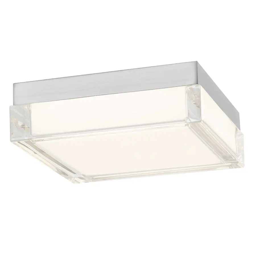 Box LED Flush Mount in Sand Black - Image 1