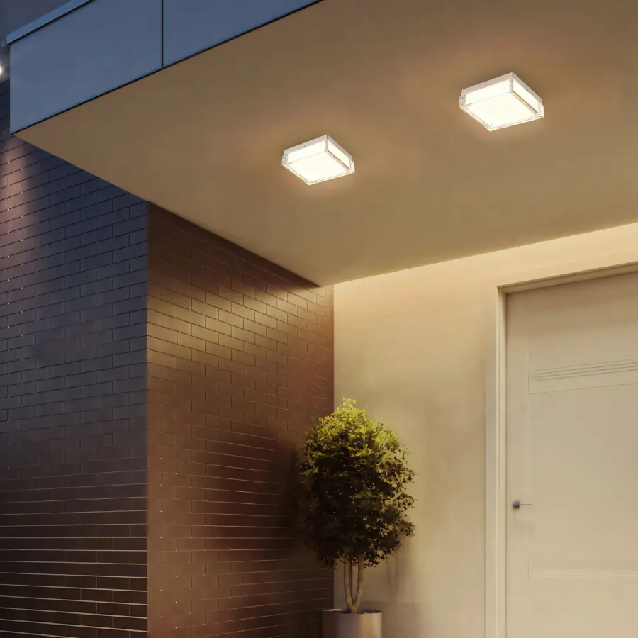 Box LED Flush Mount in Sand Black - Image 2