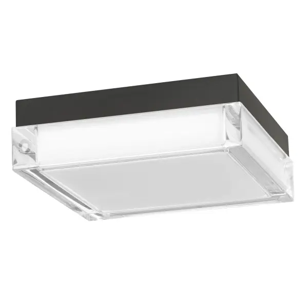 Box LED Flush Mount in Sand Black - Image 11