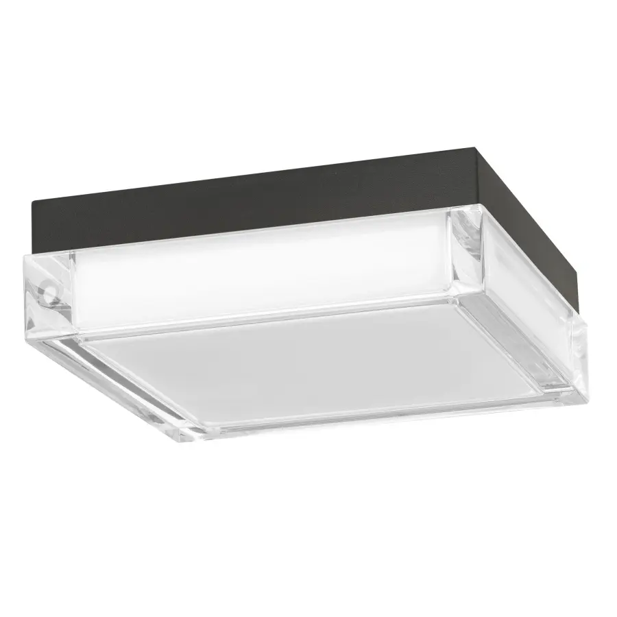 Box LED Flush Mount in Sand Black - Image 11