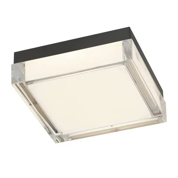 Box LED Flush Mount in Sand Black - Image 9