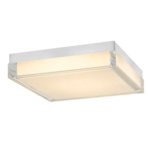 The Box LED Flush Mount combines minimalist design with practical functionality. Its square acrylic diffuser provides even illumination while the 3-CCT control allows you to adjust color temperature to suit any mood or task.