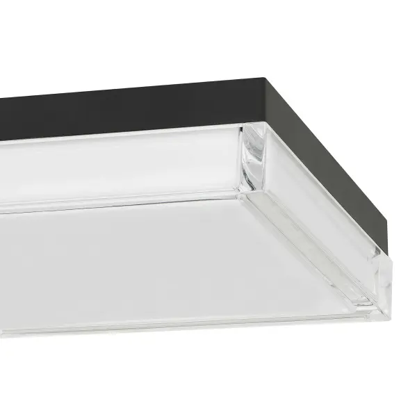 Box LED Flush Mount in Sand Black - Image 16